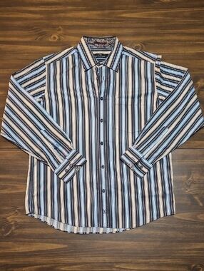 Bugatchi Striped Button-Down Shirt